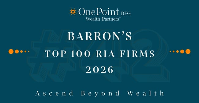 Award Graphic - OnePoint Named to Barron's Top 100 Ria Firms of 2026