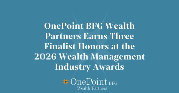 OnePoint BFG Wealth Partners Earns Three Finalist Honors at the 2026 Wealth Management Industry Awards